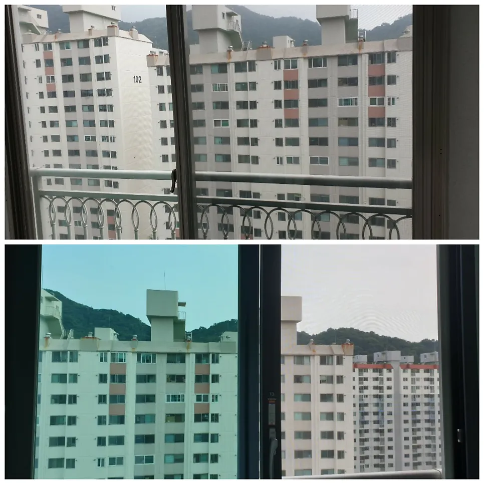 광주  금호아파트 KCC 창호 시공 사진 4 — 청동창호는 하루만에 살고계시는집 창호교체를 아름답게 해 드립니다