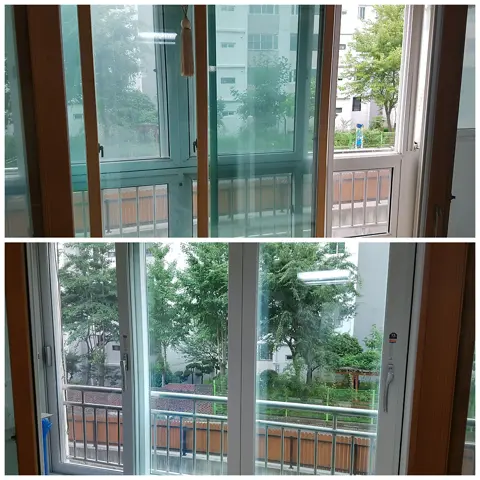 광주 남구 백운동 제일파크 KCC 창호 시공 사진