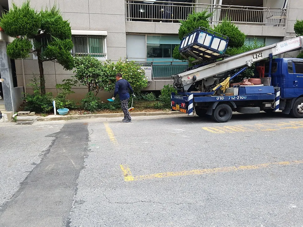 광주 남구 진월동 삼익1차아파트 KCC 창호 시공 사진 9 — 주변정리는 기본