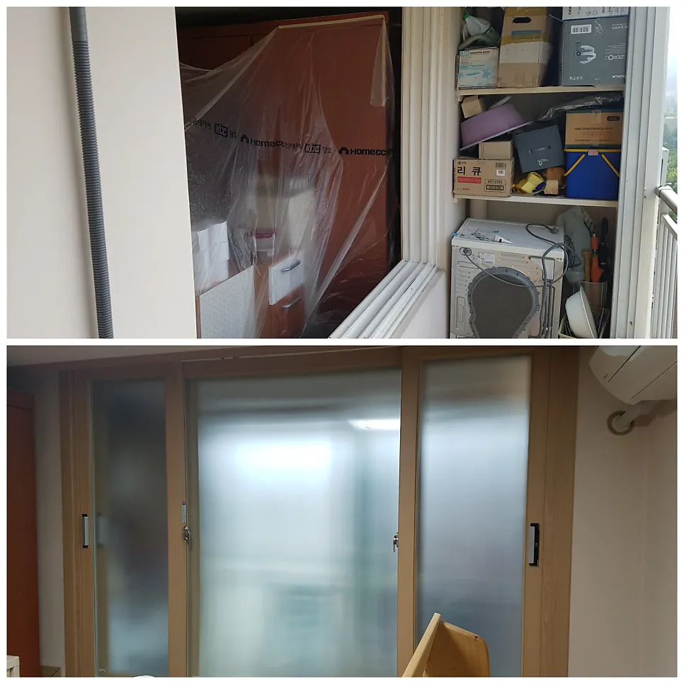 광주 서구 풍암동 호반아파트 KCC 창호 시공 사진 4 — 저희 청동창호는 고객이 원하시는 색상으로 기계랩핑합니다