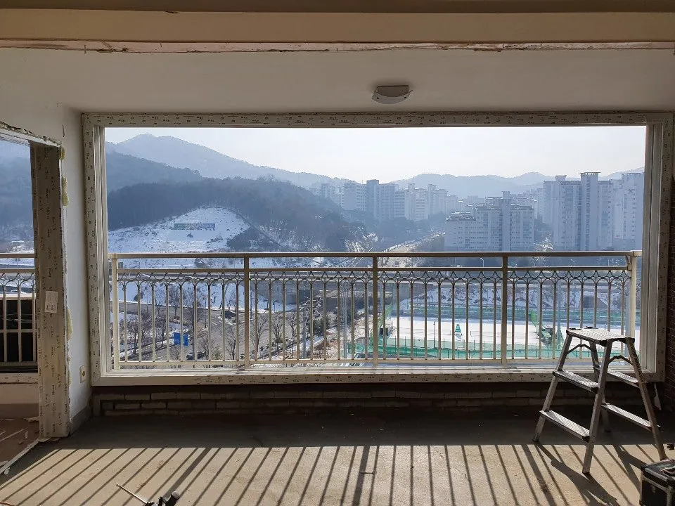 광주 남구 진월동 고운하이빌 KCC 창호 시공 사진 4 — 현장입니다.