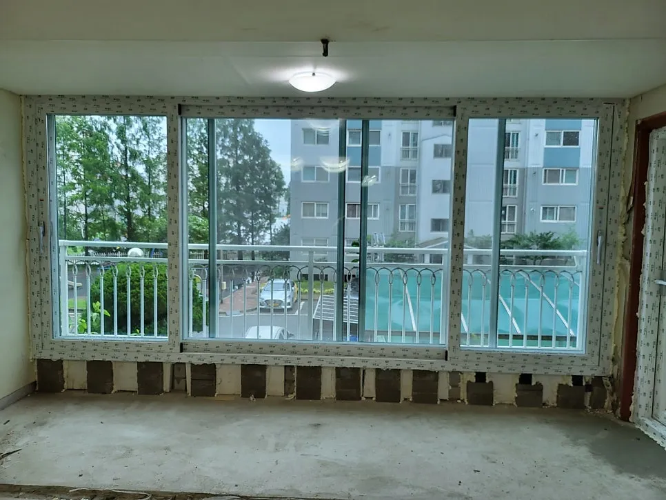 전남 목포  KCC 창호 시공 사진 4 — 시공 후 사진을 보실까요?