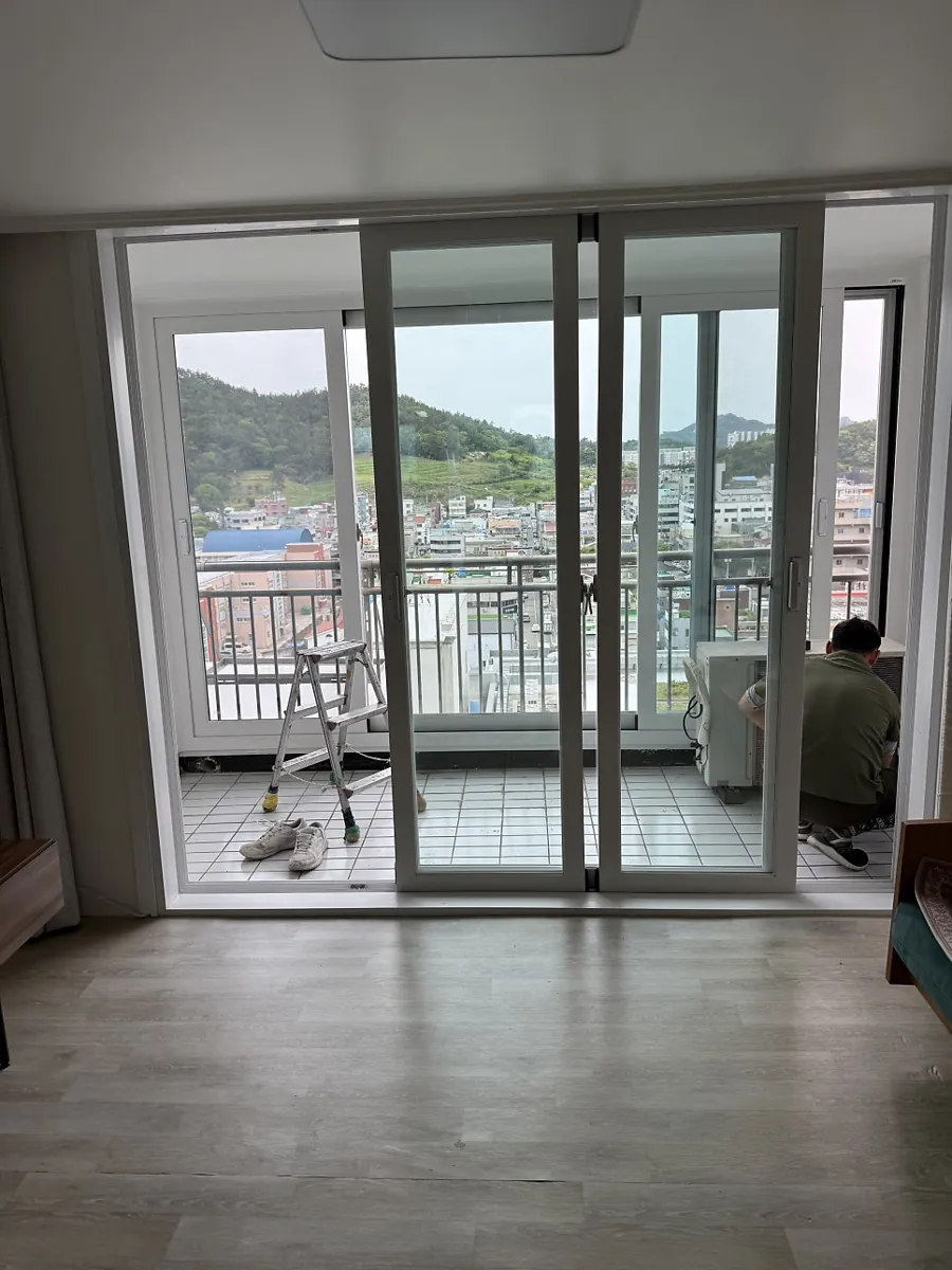 전남 목포 우성아파트 KCC 창호 시공 사진 1 — 안녕하세요.