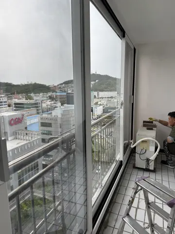 전남 목포 우성아파트 KCC 창호 시공 사진